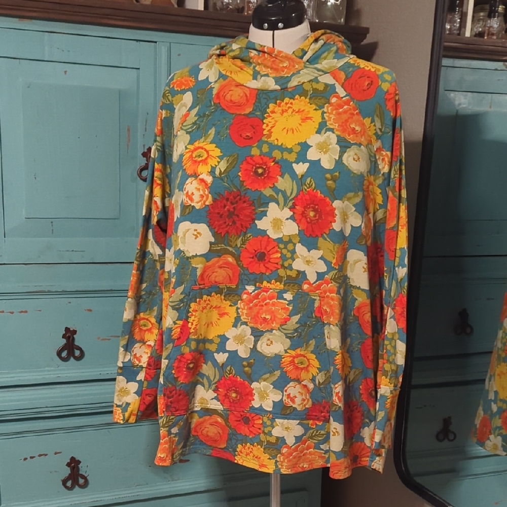 LuLaRoe Colorful 3XL Hooded Top
